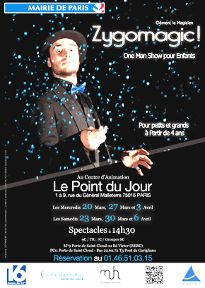 Zygomagic ! Clément le Magicien affiche spectacle