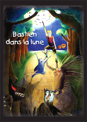 Conte Musical Bastien dans la lune ,affiche