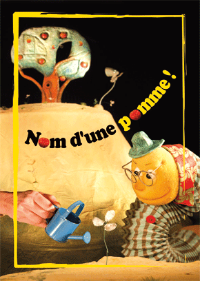 Affiche spectacle enfant Nom d'une pomme!