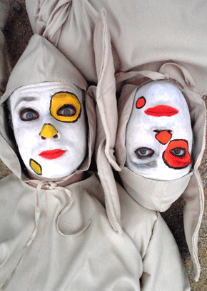 Affiche enfant Théâtre pour enfant–Les clowns Grom et Lô