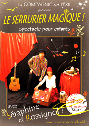 Affiche  Spectacle Enfant  LE SERRURIER MAGIQUE 