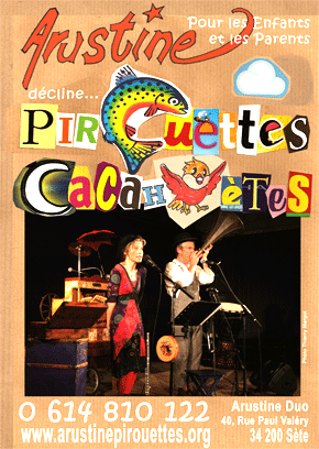 Affiche Spectacle Musical Pirouettes Cacahutes